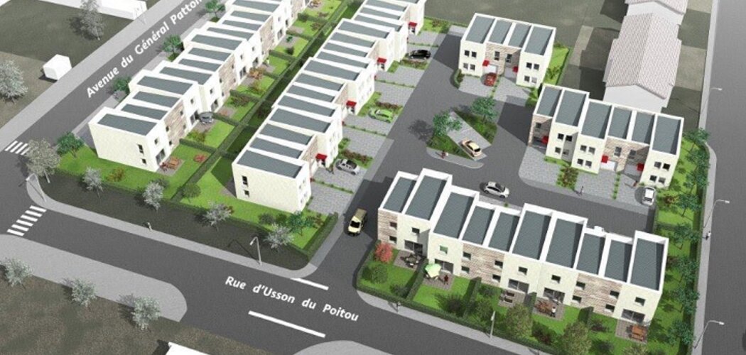 Programme immobilier neuf Le Hameau - Folschviller : 26 maisons T4–T5 de 90 m² avec jardins et garages près des commerces (57730) - Référence : 19