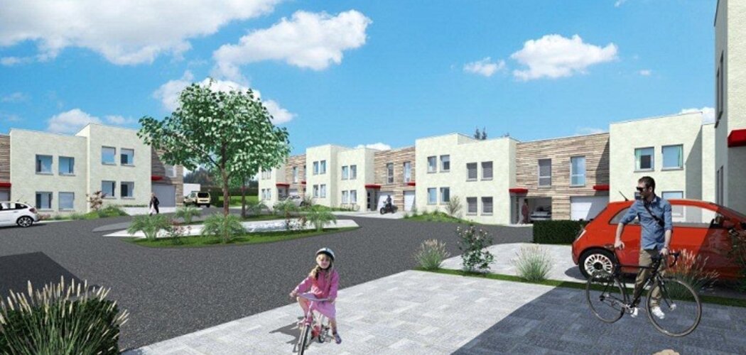 Programme immobilier neuf Le Hameau - Folschviller : 26 maisons T4–T5 de 90 m² avec jardins et garages près des commerces (57730) - Référence : 19