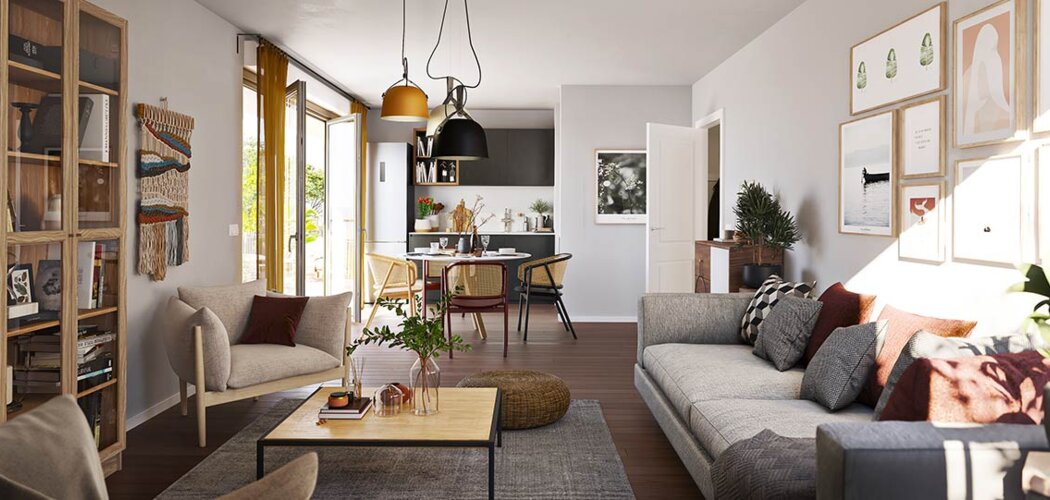 Programme immobilier neuf Les Jardins de Musset - Fondettes : 22 appartements neufs T2–T5 à 15 min du centre de Tours (37230) - Référence : 15356