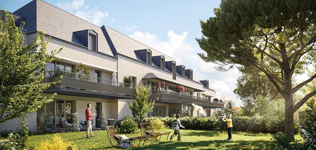 Programme immobilier neuf Les Jardins de Musset - Fondettes : 22 appartements neufs T2–T5 à 15 min du centre de Tours (37230) - Référence : 15356