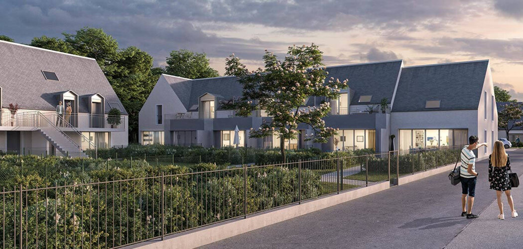 Programme immobilier neuf Les Logis de la Perrée - Fondettes : Appartements T3–T4 et maisons avec jardins privatifs, piscine et proximité Arboretum de la Perrée (37230) - Référence : 14694