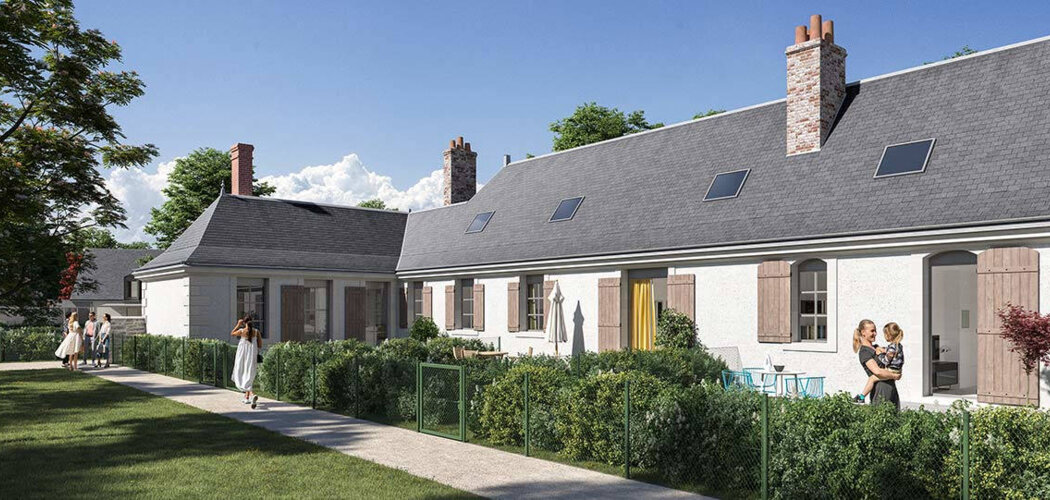 Programme immobilier neuf Les Logis de la Perrée - Fondettes : Appartements T3–T4 et maisons avec jardins privatifs, piscine et proximité Arboretum de la Perrée (37230) - Référence : 14694