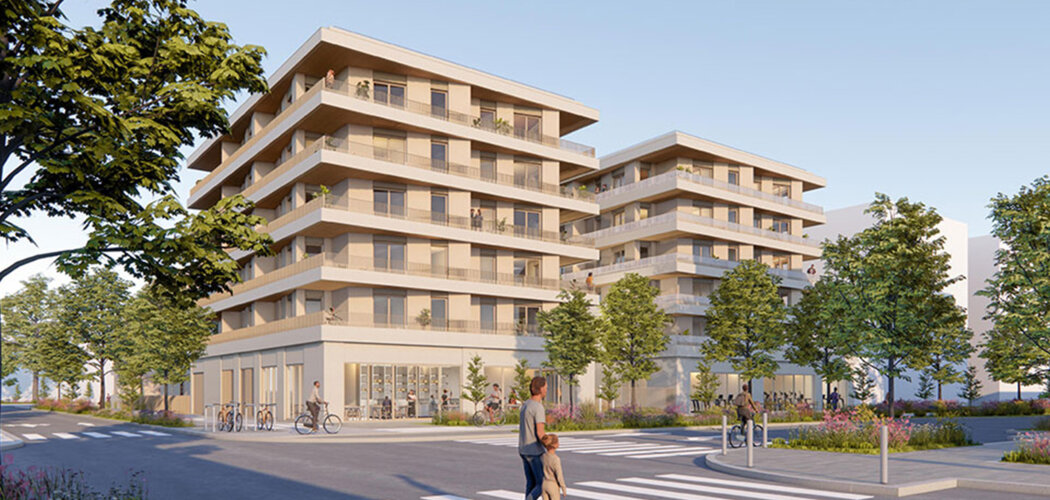 Programme immobilier neuf Sourcea - Fontaine écoquartier Porte du Vercors proche tram A (38600) - Référence : 15383