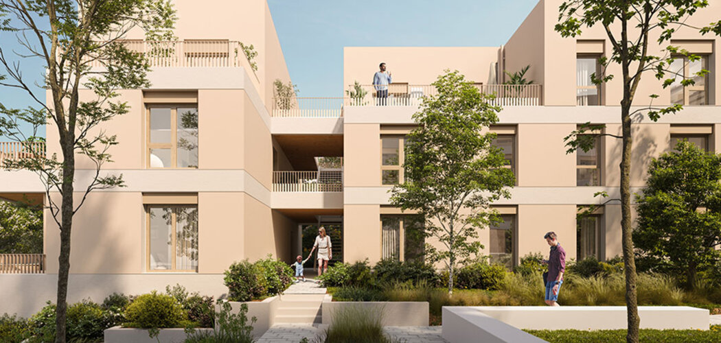 Programme immobilier neuf Sourcea - Fontaine écoquartier Porte du Vercors proche tram A (38600) - Référence : 15383