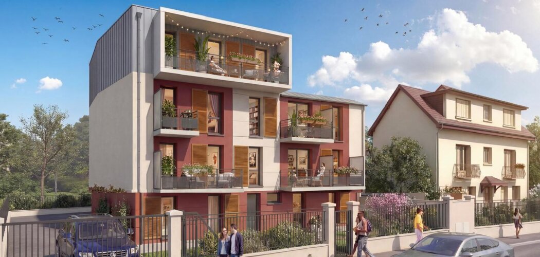 Programme immobilier neuf VILLA ROSELIA (94) - Fontenay-sous-Bois résidence intimiste proche RER A Val de Fontenay (94120) - Référence : 17791