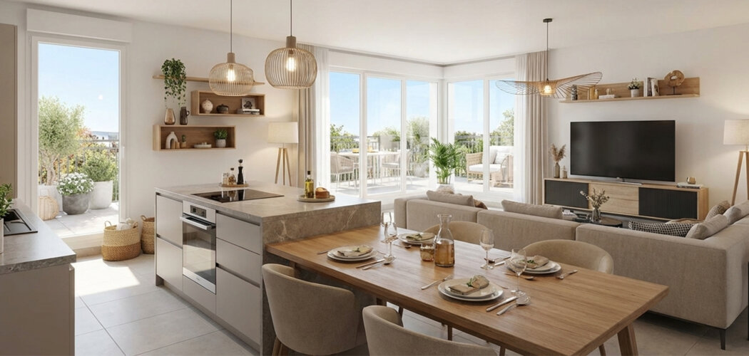 Programme immobilier neuf Résidence Penfret - Fouesnant-les Glénan cadre résidentiel à 8 min des plages (29170) - Référence : 14058
