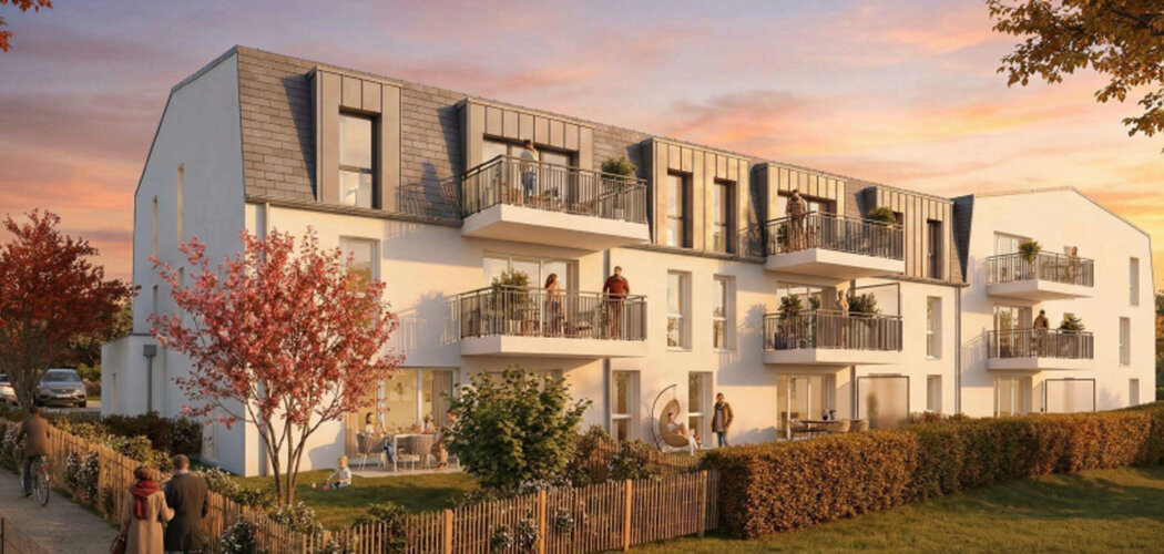 Programme immobilier neuf Résidence Penfret - Fouesnant-les Glénan cadre résidentiel à 8 min des plages (29170) - Référence : 14058