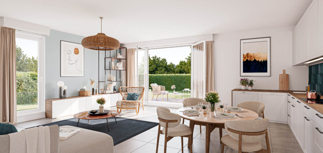 Programme immobilier neuf Le Domaine - Francheville le Bourg - Francheville : appartements neufs du 2 au 4 pièces proche bus C20 (69340) - Référence : 15252