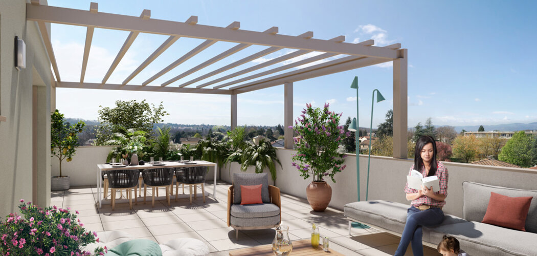 Programme immobilier neuf Les Allées du Moulin - Francheville : appartements neufs T2–T4 à 10 km de Lyon Presqu’Île (69340) - Référence : 15911