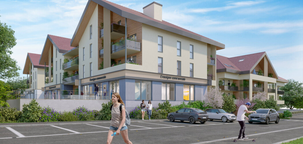 Programme immobilier neuf Cœur Frangy - Frangy : Appartements studio–T4 avec terrasses, parking sécurisé et proximité centre du village (74270) - Référence : 14711
