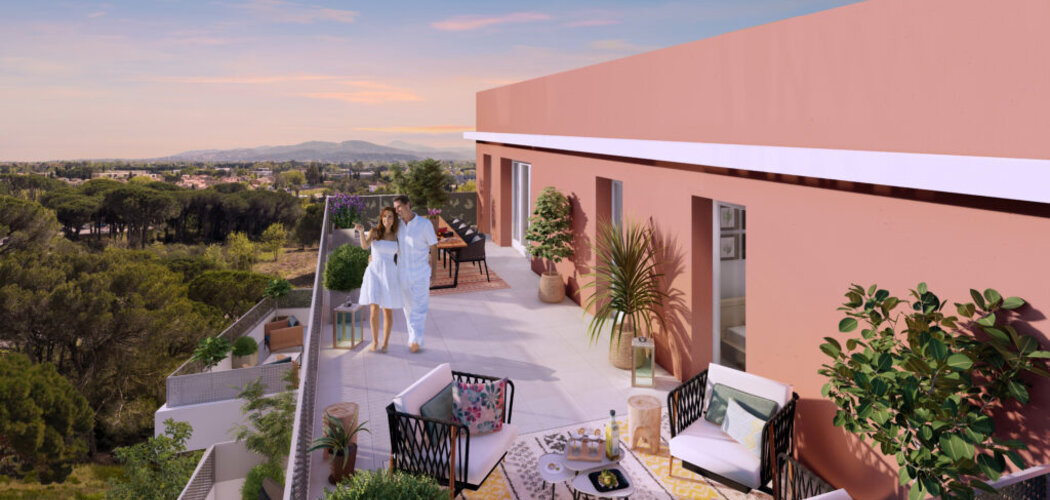 Programme immobilier neuf Fuga - Fréjus : Appartements T2–T4 avec terrasses, parking sécurisé et proximité centre-ville et commerces (83600) - Référence : 11586