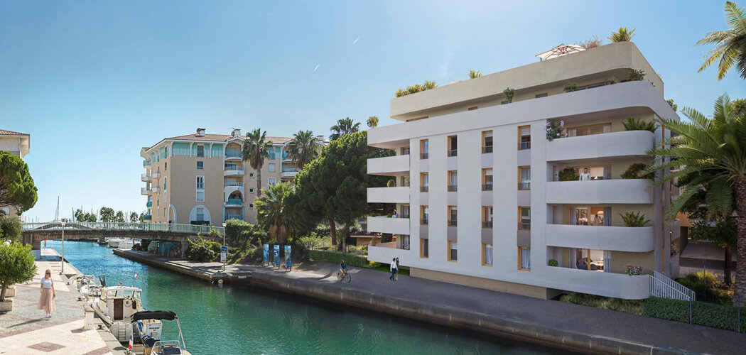 Programme immobilier neuf Marina B - Fréjus port et plages accessibles à pied (83600) - Référence : 16426