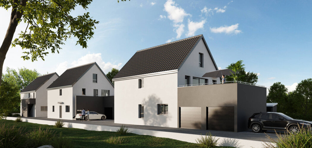 Programme immobilier neuf Les Duos de la Source - Friesenheim : Appartements T3–T5 avec terrasses, jardins privatifs et proximité cadre champêtre (67860) - Référence : 6967