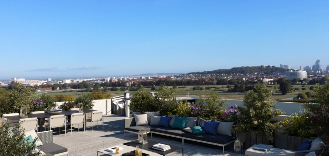 Programme immobilier neuf Les Terrasses de L'Hippodrome - Garches : appartements neufs du 2 au 5 pièces avec vue sur l'hippodrome de Saint-Cloud (92380) - Référence : 14963