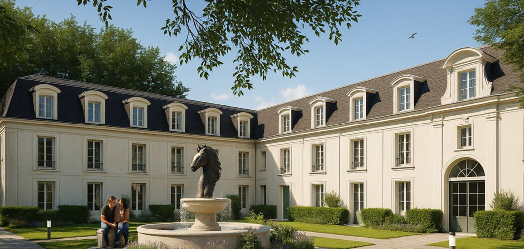 Programme immobilier neuf Les Ecuries du château d’Hanneucourt - Gargenville appartements et maisons dans château (78440) - Référence : 16358