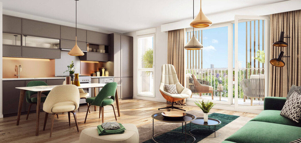 Programme immobilier neuf GREEN AVENUE - Garges-lès-Gonesse : Appartements T1–T4 avec jardins, balcons et stationnement sécurisé à 2 pas du RER (95140) - Référence : 4789