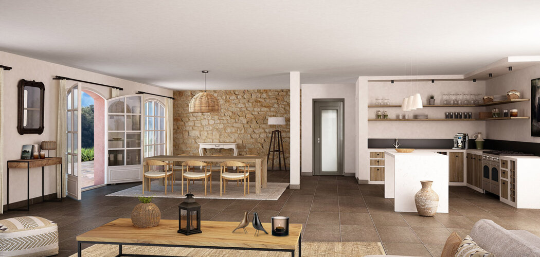 Programme immobilier neuf LES 7 PERLES DE GASSIN - Gassin villa avec piscine privée et panoramas méditerranéens (83580) - Référence : 17476