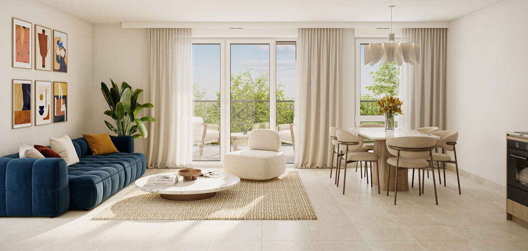 Programme immobilier neuf Auréa - Genas proche zone d'activité Mi-Plaine et centre-ville (69740) - Référence : 14016
