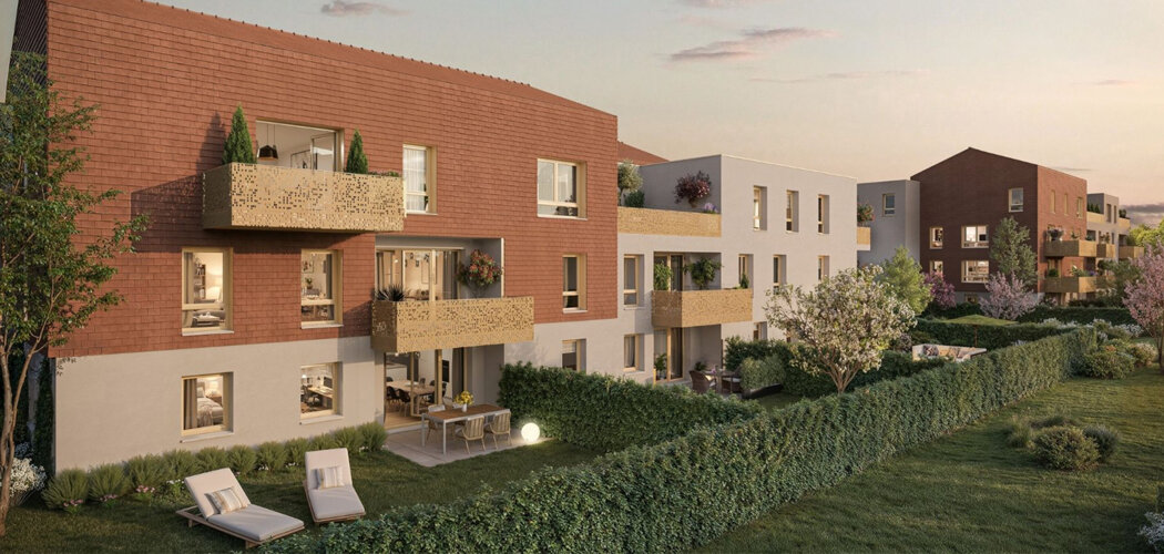 Programme immobilier neuf Auréa - Genas proche zone d'activité Mi-Plaine et centre-ville (69740) - Référence : 14016