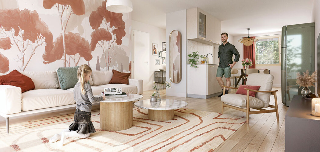 Programme immobilier neuf Coeur des Agnettes - Gennevilliers appartements lumineux proche future ligne 15 (92230) - Référence : 17651