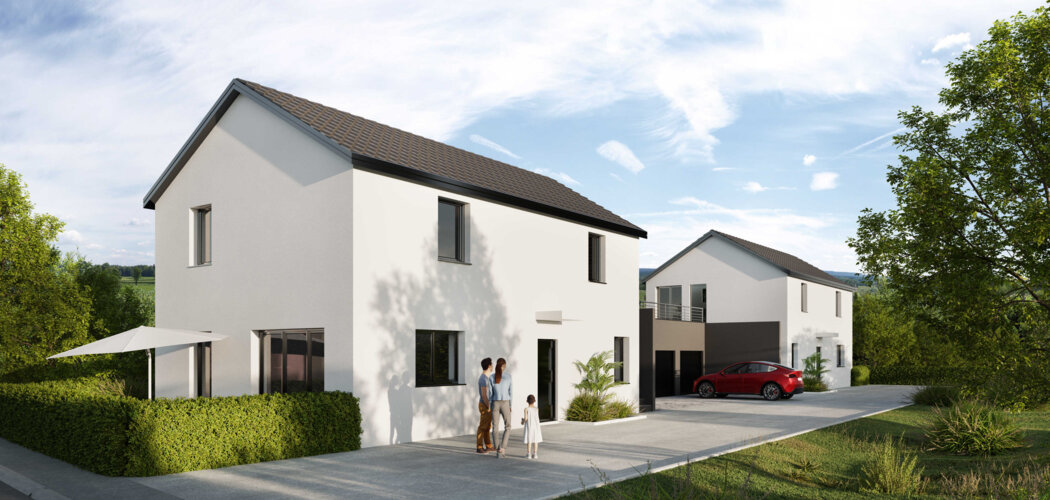 Programme immobilier neuf Les duos des Lilas - Geudertheim proche de Brumath (67170) - Référence : 8450