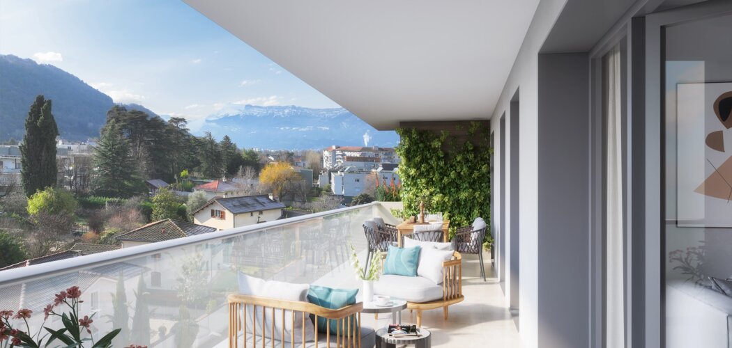 Programme immobilier neuf CONTEMPORA - Gières : appartements neufs T2–T4 à 5 min du tramway B Gières - Gare Universités (38610) - Référence : 15435
