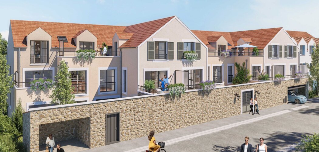 Programme immobilier neuf Coeur de ville - Le Clos de L'Yvette - Gif-sur-Yvette : appartements neufs du 2 au 5 pièces proche gare RER B (91190) - Référence : 15433