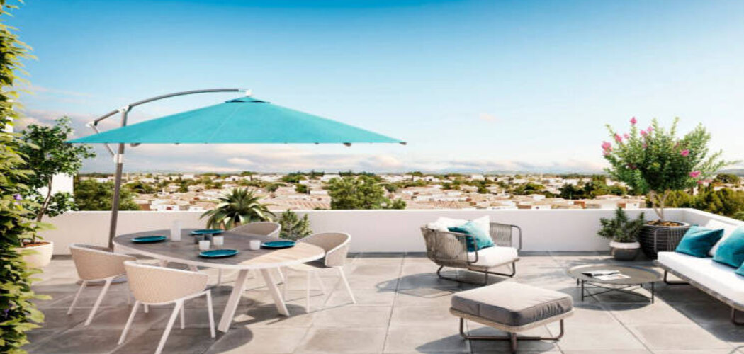Programme immobilier neuf Bleu d'Eole - Gigean : Appartements T2–T4 avec terrasses, jardins et sécurité proche du centre village (34770) - Référence : 5538