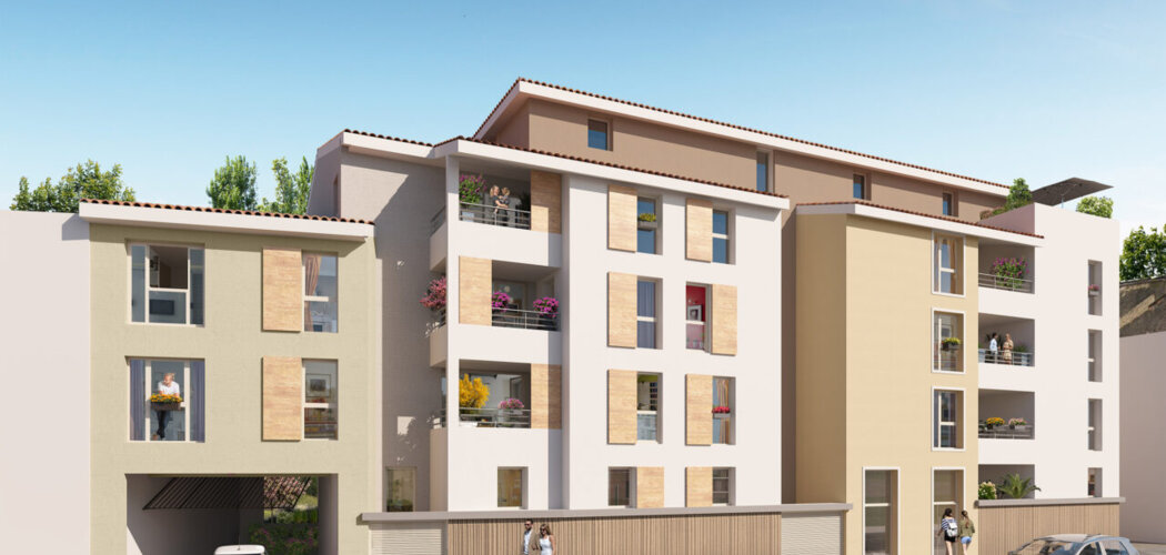 Programme immobilier neuf Square République - Givors à 350 m de la gare dans un cadre paysager (69700) - Référence : 17009