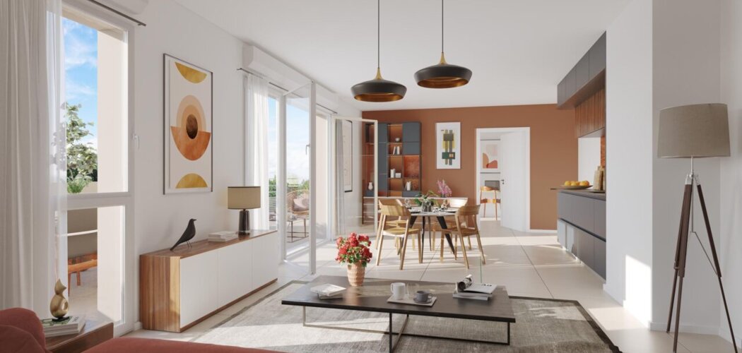 Programme immobilier neuf Square République - Givors à 350 m de la gare dans un cadre paysager (69700) - Référence : 17009