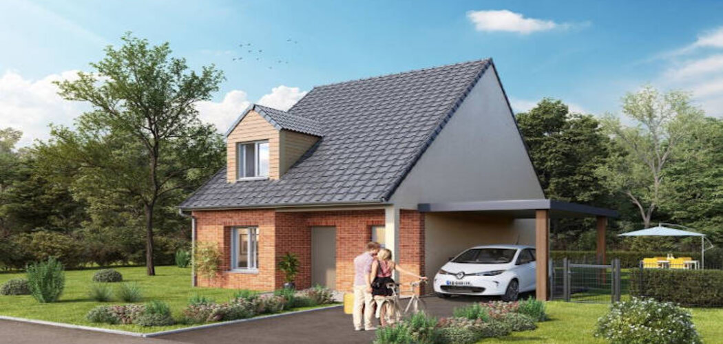 Programme immobilier neuf LE CLOS DU VAL DE LA SENSÉE - Gœulzin : Maisons T4–T5 avec jardins, garages et architecture typique dans un secteur calme (59169) - Référence : 11994