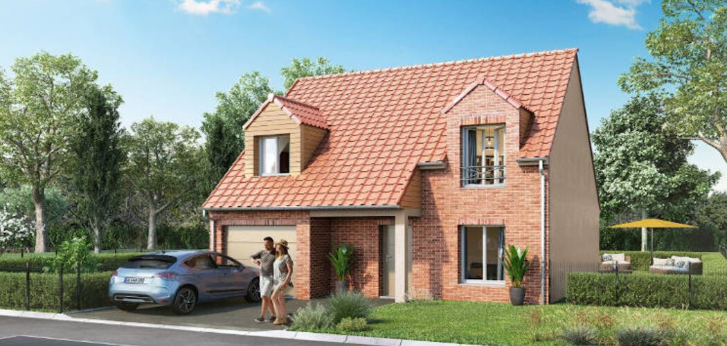 Programme immobilier neuf LE CLOS DU VAL DE LA SENSÉE - Gœulzin : Maisons T4–T5 avec jardins, garages et architecture typique dans un secteur calme (59169) - Référence : 11994