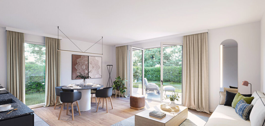 Programme immobilier neuf LE CLOS DES OISEAUX - Gonfreville-l'Orcher appartements-jardins proches du Havre (76700) - Référence : 17501