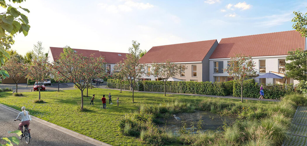 Programme immobilier neuf LE CLOS DES OISEAUX - Gonfreville-l'Orcher appartements-jardins proches du Havre (76700) - Référence : 17501
