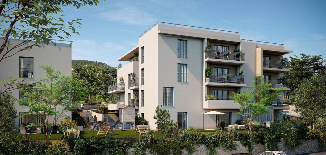 Programme immobilier neuf Villa Pharos - Grasse : appartements neufs T2–T4 à 4 min de la gare TER (06130) - Référence : 14313