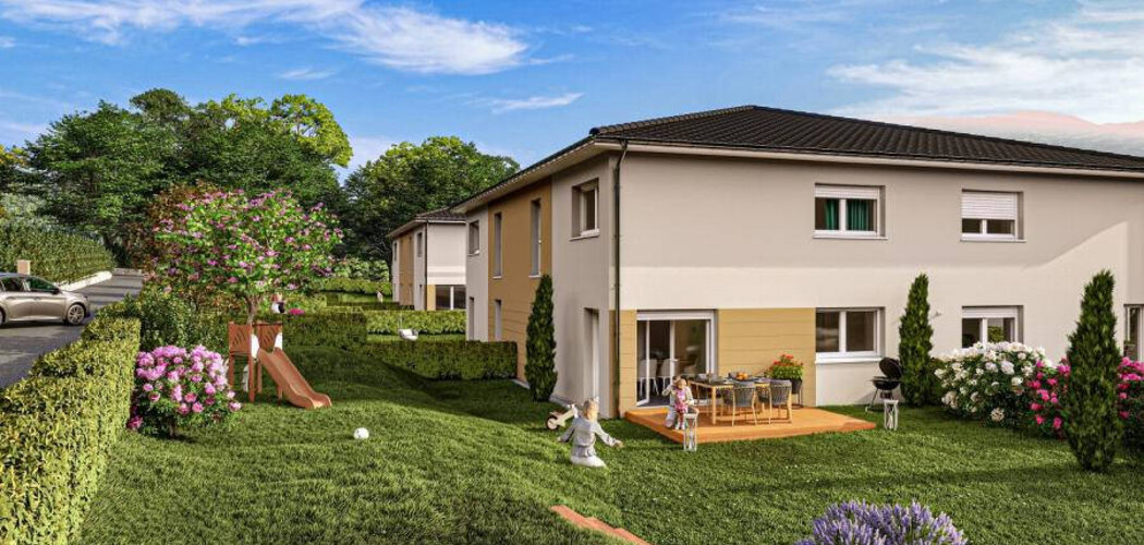 Programme immobilier neuf Les carrés du Poète - Grésy-sur-Isère : maisons neuves du 2 au 4 pièces proche de la gare (73460) - Référence : 8424