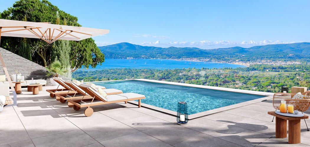 Programme immobilier neuf LES VILLAS DE BEAUVALLON - Grimaud Beauvallon villas de prestige avec vue mer (83310) - Référence : 13603