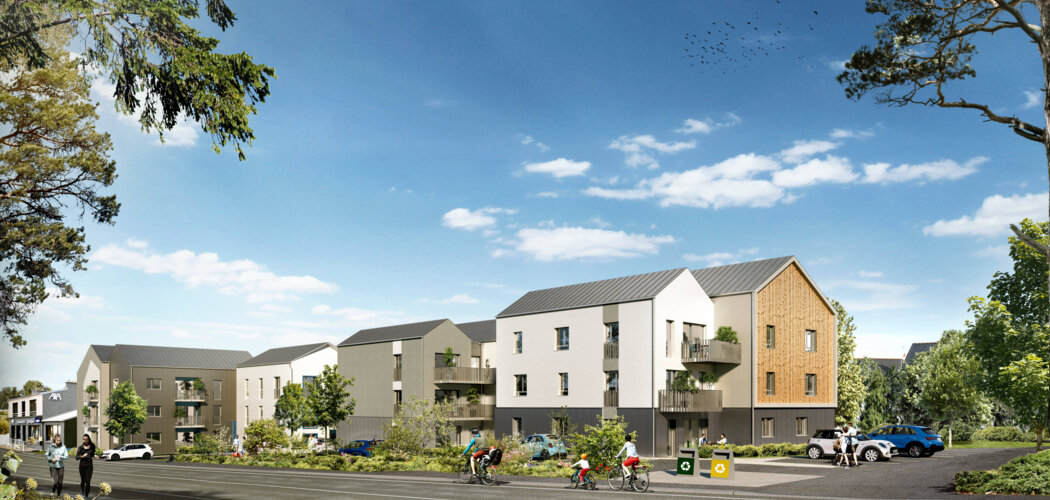 Programme immobilier neuf Les Vallons - Guipavas : appartements neufs 2 et 3 pièces en quartier Coataudon (29490) - Référence : 14727