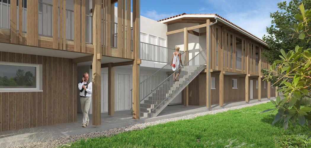 Programme immobilier neuf L'ESQUIREY - Gujan-Mestras à quelques minutes à pied de la plage (33470) - Référence : 14985