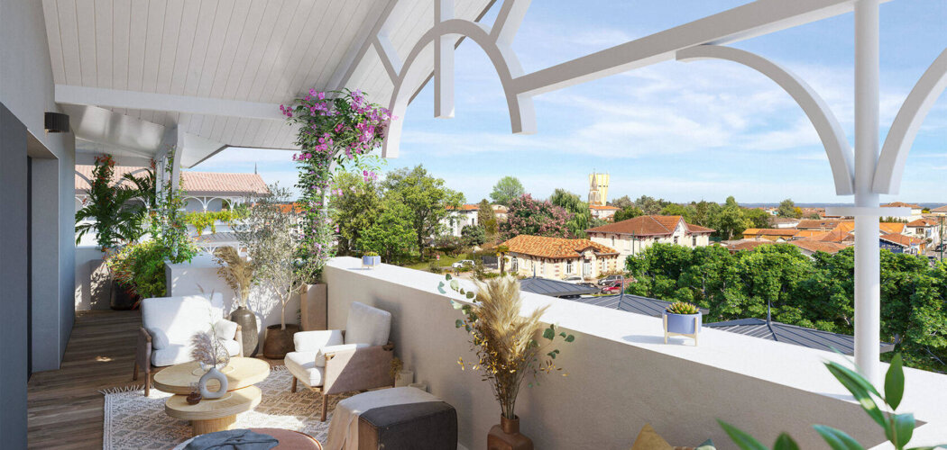 Programme immobilier neuf Clos Pasteur - Gujan-Mestras : appartements neufs 2 à 4 pièces à 8 min de la gare TER et des plages (33470) - Référence : 14982