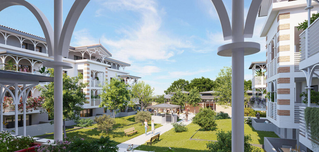 Programme immobilier neuf Clos Pasteur - Gujan-Mestras : appartements neufs 2 à 4 pièces à 8 min de la gare TER et des plages (33470) - Référence : 14982