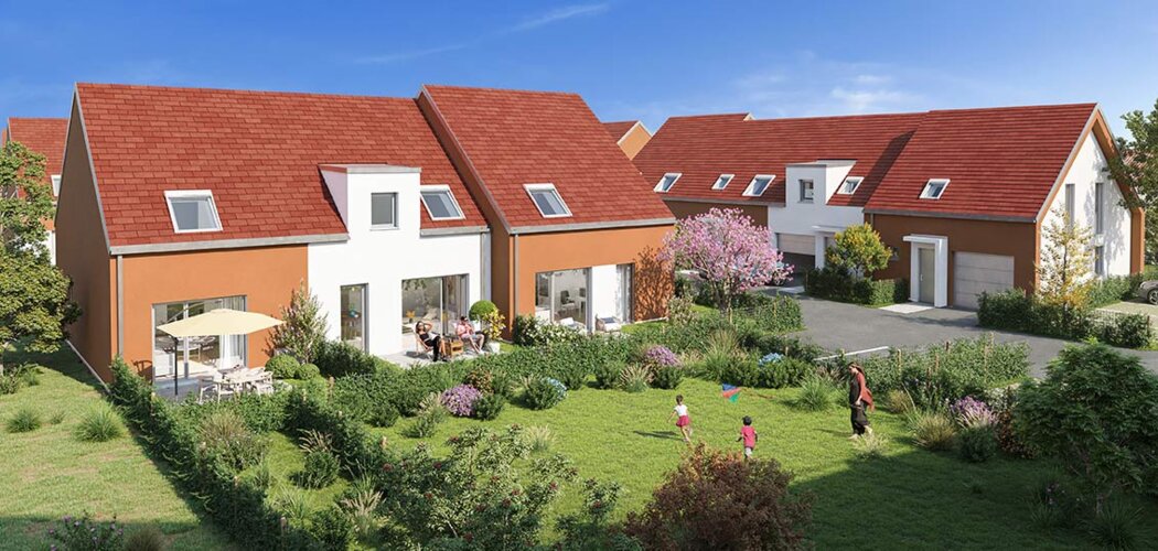 Programme immobilier neuf Les Jardins d'Ostara - Haguenau : maisons neuves et appartements proche IUT (67500) - Référence : 18036