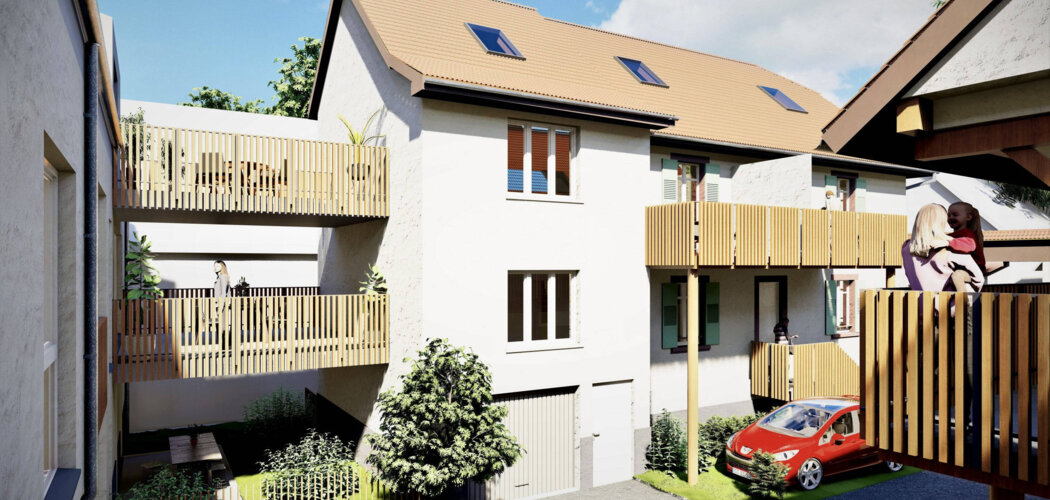 Programme immobilier neuf Villa AUGUSTA - Handschuheim : appartements neufs à moins de 20 min de Strasbourg (67117) - Référence : 7416