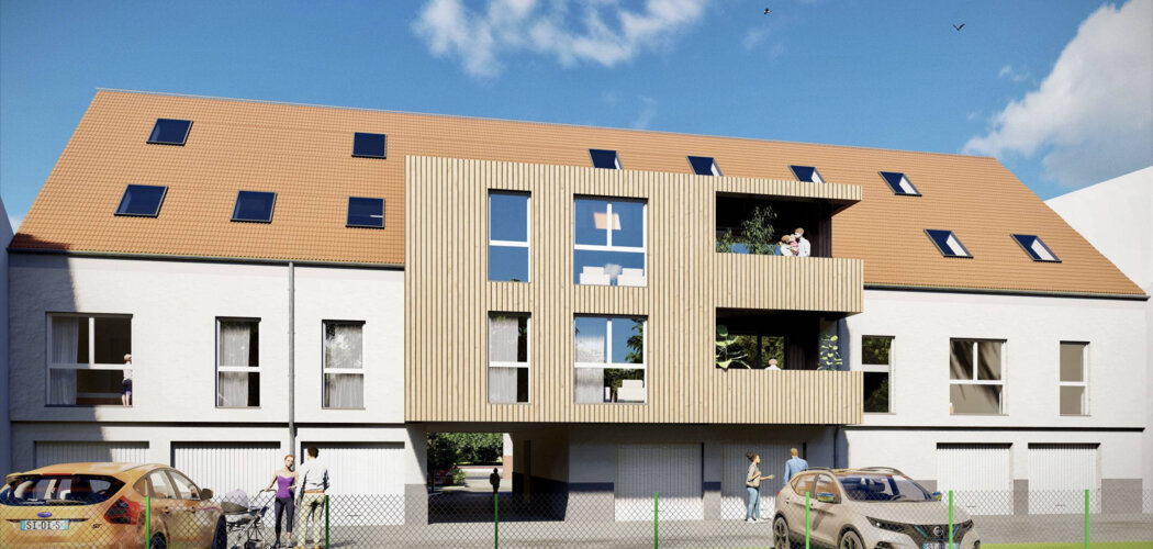 Programme immobilier neuf Villa AUGUSTA - Handschuheim : appartements neufs à moins de 20 min de Strasbourg (67117) - Référence : 7416