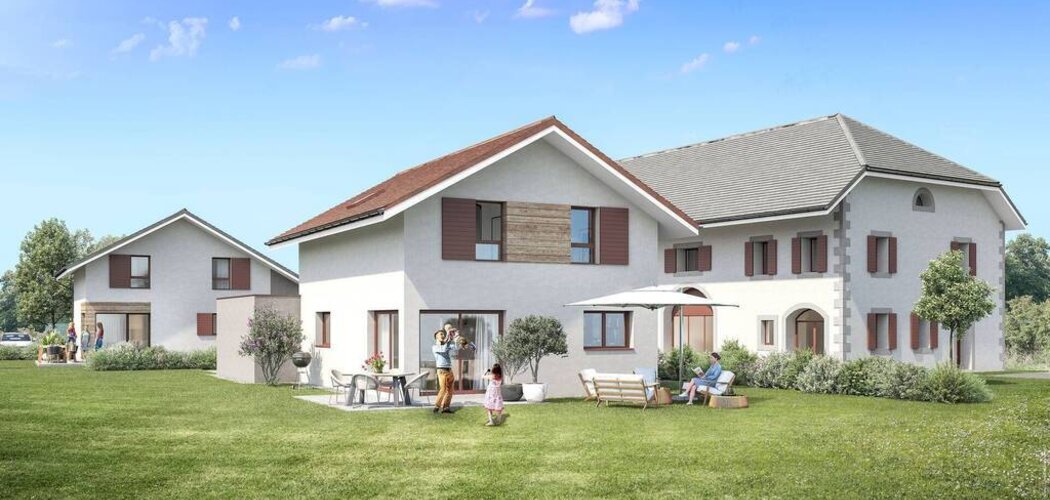Programme immobilier neuf LE CLOS LYLO - Hauteville-sur-Fier : logements neufs T3–T5 à 16 km d’Annecy et de Rumilly (74150) - Référence : 12129