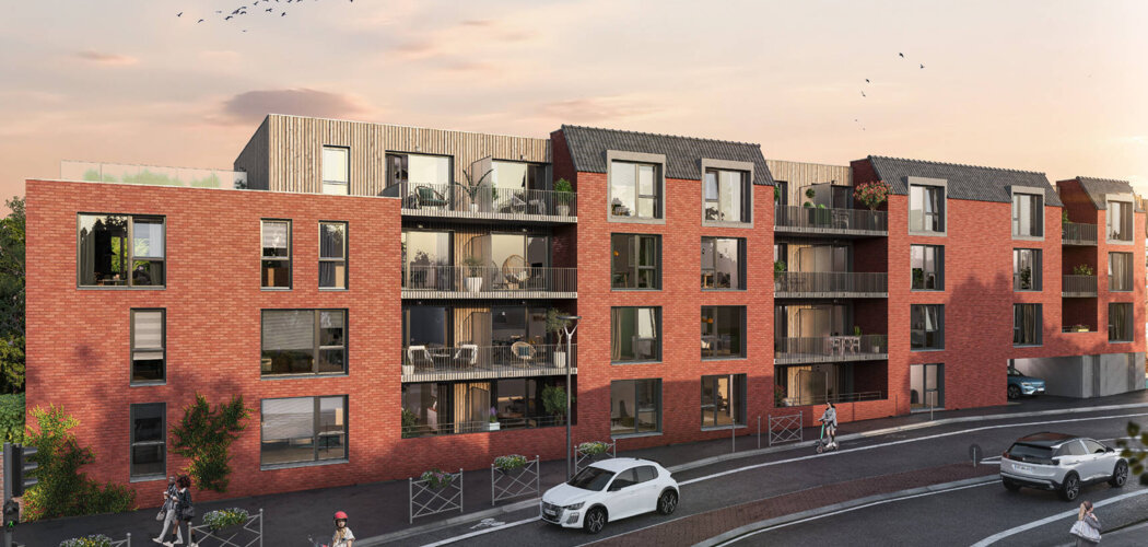 Programme immobilier neuf Garance - Hem, résidence neuve et proximité Lille en quartier Tribonnerie (59510) - Référence : 15800
