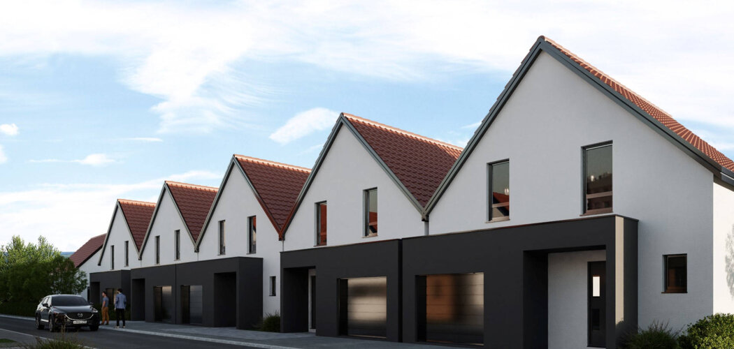 Programme immobilier neuf Les Heureuses du Hameau - Hochfelden : Maisons T4–T5 avec jardins, terrasses et garages proche du centre-bourg (67270) - Référence : 6091