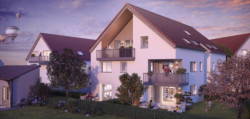 Programme immobilier neuf CLE DE SOL - Holtzheim : maisons et appartements neufs du studio au 5 pièces en cœur de village (67810) - Référence : 15407
