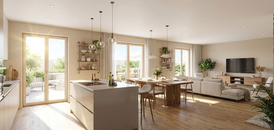 Programme immobilier neuf CARRE VILLAGE - Holtzheim proche Strasbourg logements triplex cadre résidentiel calme (67810) - Référence : 17201
