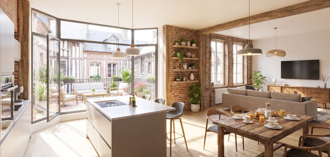 Programme immobilier neuf Saint-Siméon - Honfleur appartements réhabilités au cœur historique (14600) - Référence : 18018